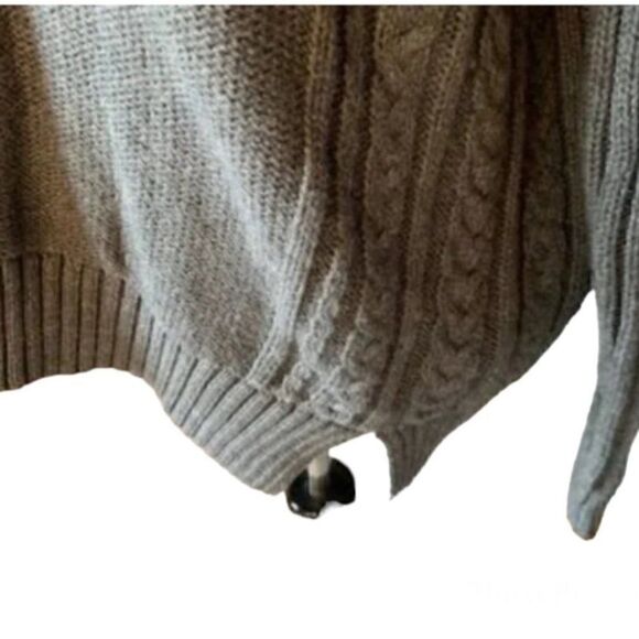 🆕 Lauren Ralph Lauren Women's Grey Heather Cowl Neck size M - Picture 4 of 6